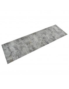 Tappeto da Cucina Lavabile Beton 60x180 cm Velluto