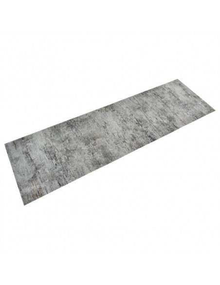 Tappeto da Cucina Lavabile Beton 60x180 cm Velluto