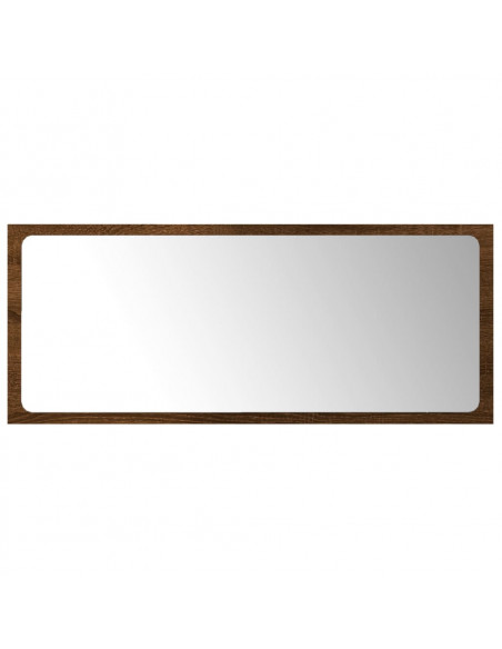 Set Mobili da Bagno 2 pz Rovere Marrone in Legno Multistrato