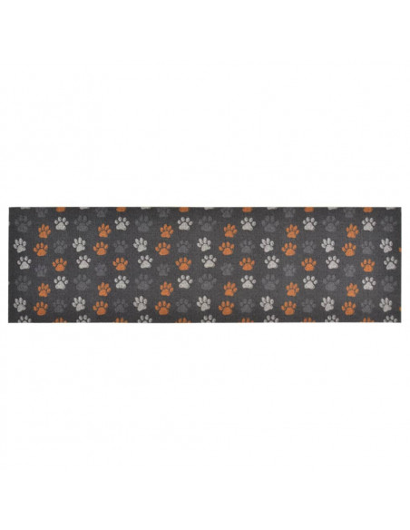 Tappeto da Cucina Lavabile Zampe 60x180 cm Velluto