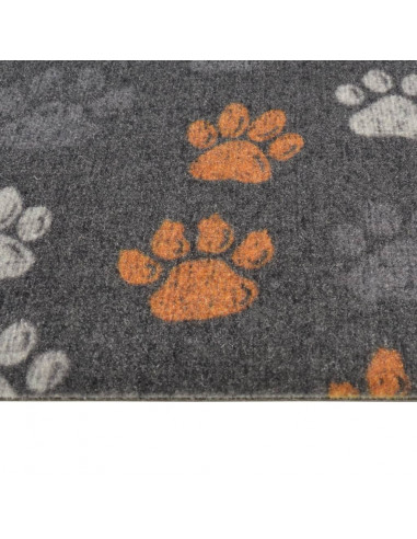 Tappeto da Cucina Lavabile Zampe 60x180 cm Velluto