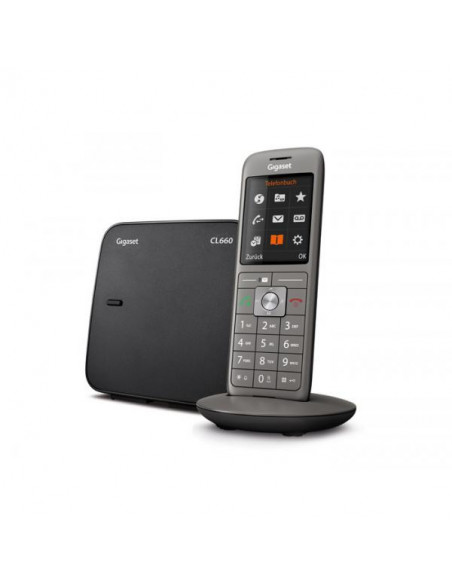 Gigaset CL660 Telefono analogico/DECT Antracite Identificatore di chiamata