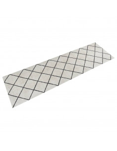 Tappeto da Cucina Lavabile Quadri 45x150 cm Velluto