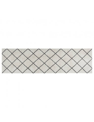 Tappeto da Cucina Lavabile Quadri 45x150 cm Velluto