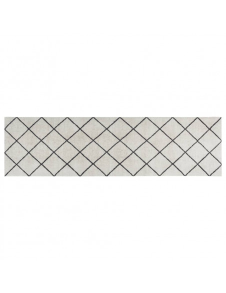 Tappeto da Cucina Lavabile Quadri 45x150 cm Velluto