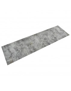Tappeto da Cucina Lavabile Beton 45x150 cm Velluto