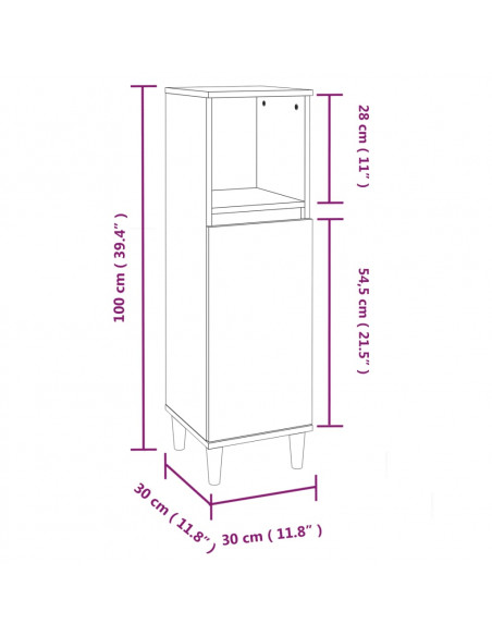 Set Mobili da Bagno 3 pz Bianco in Legno Multistrato