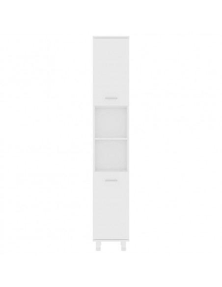 Set Mobili da Bagno 3 pz Bianco in Truciolato
