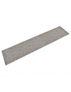 Tappeto da Cucina Lavabile Rombi 60x300 cm Velluto