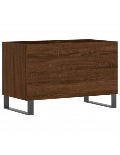 Mobile Porta Dischi Rovere Marrone 74,5x38x48 Legno Multistrato 2