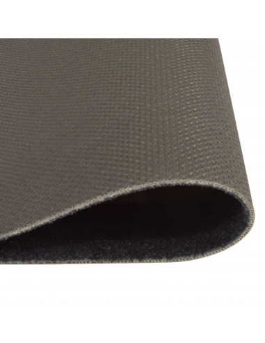 Tappeto da Cucina Lavabile Nero Caffè 60x300 cm Velluto