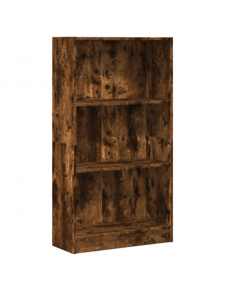 Libreria Rovere Fumo 60x24x109 cm in Truciolato
