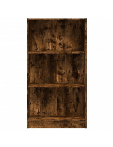 Libreria Rovere Fumo 60x24x109 cm in Truciolato