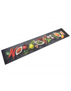 Tappeto da Cucina Lavabile Spezie 60x300 cm Velluto
