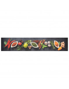 Tappeto da Cucina Lavabile Spezie 60x300 cm Velluto 2