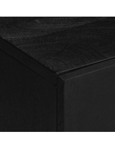 Set Mobili da Bagno 3 pz Nero in Legno Multistrato