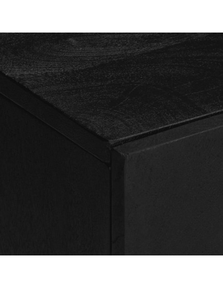 Set Mobili da Bagno 3 pz Nero in Legno Multistrato