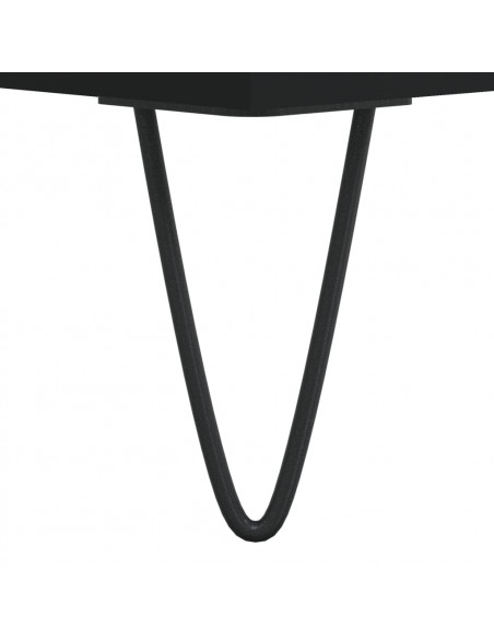 Set Mobili da Bagno 3 pz Nero in Legno Multistrato