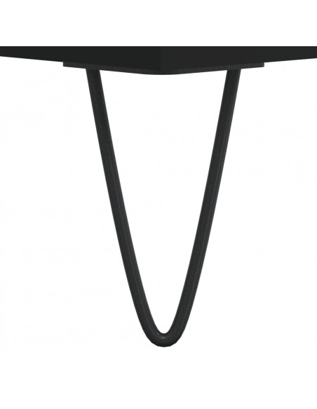 Set Mobili da Bagno 3 pz Nero in Legno Multistrato