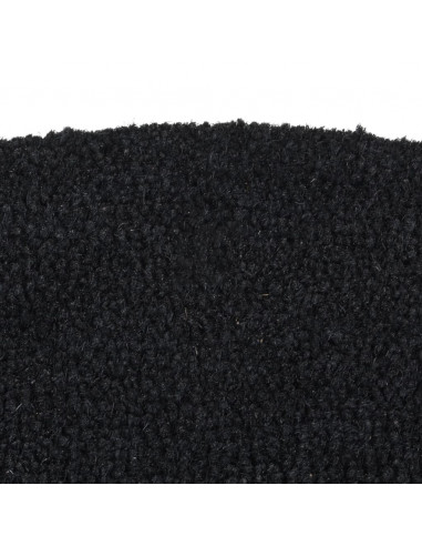 Zerbino Naturale Nero Mezzo Rotondo 40x60 cm Fibra di Cocco