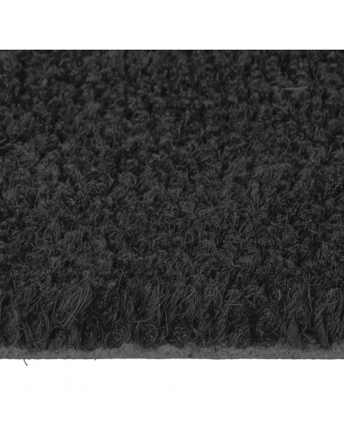 Zerbino Naturale Nero Mezzo Rotondo 40x60 cm Fibra di Cocco