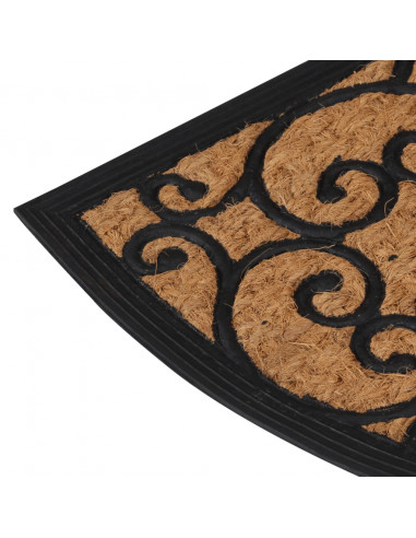 Zerbino Mezzo Rotondo 45x75 cm in Gomma e Fibra di Cocco