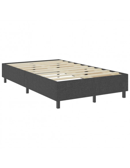 Letto a Molle Grigio in Tessuto 120x200 cm