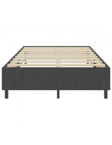 Letto a Molle Grigio in Tessuto 120x200 cm