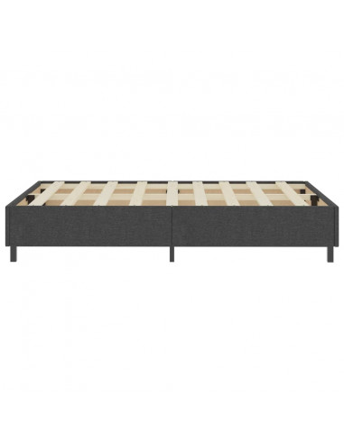 Letto a Molle Grigio in Tessuto 120x200 cm