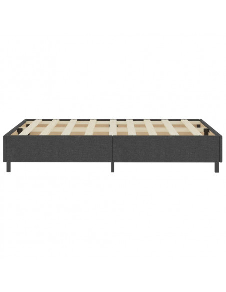 Letto a Molle Grigio in Tessuto 120x200 cm