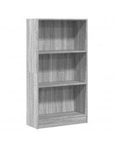Libreria Grigio Sonoma 60x24x109 cm in Truciolato 2