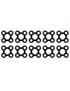 Connettori per Zerbino 10 pz in Gomma Nera 2