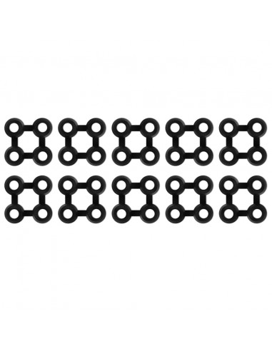 Connettori per Zerbino 10 pz in Gomma Nera
