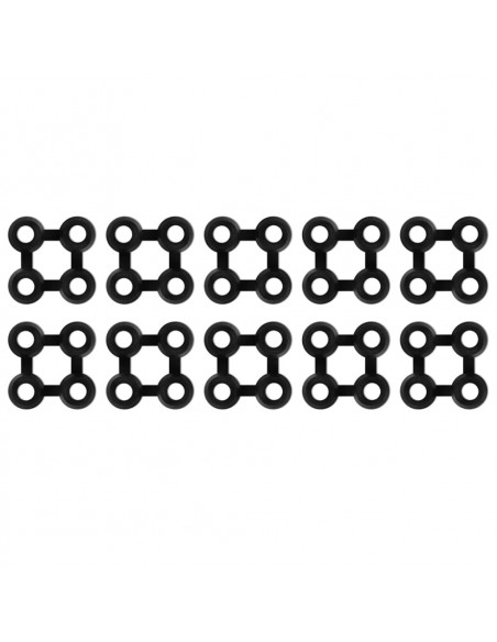 Connettori per Zerbino 10 pz in Gomma Nera