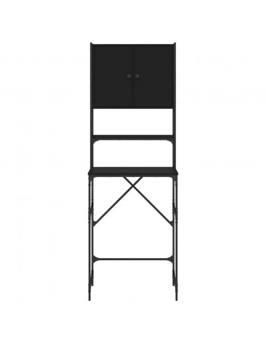 Mobile per Lavatrice Nero 68x48,5x194 cm