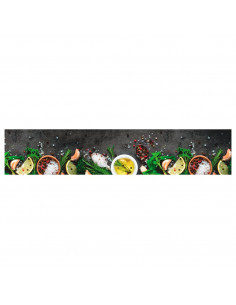 Tappeto da Cucina Lavabile Spezie 60x300 cm Velluto 2