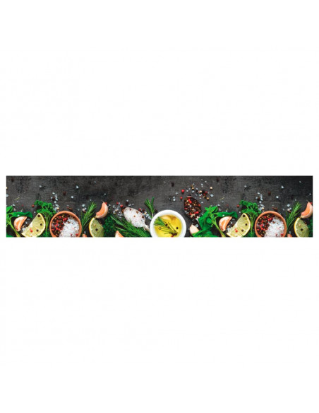 Tappeto da Cucina Lavabile Spezie 60x300 cm Velluto