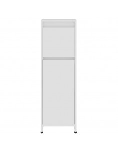 Set Mobili da Bagno 4 pz Bianco in Truciolato