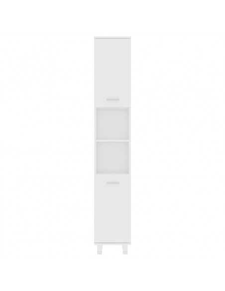 Set Mobili da Bagno 4 pz Bianco in Truciolato