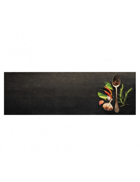 Tappeto da Cucina Lavabile Spezie 60x180 cm Velluto
