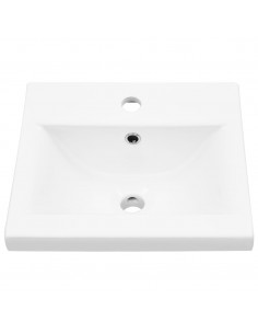 Set Mobili da Bagno 4 pz Grigio Cemento in Legno Multistrato