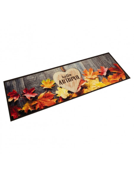 Tappeto da Cucina Lavabile Autunno 60x180 cm in Velluto