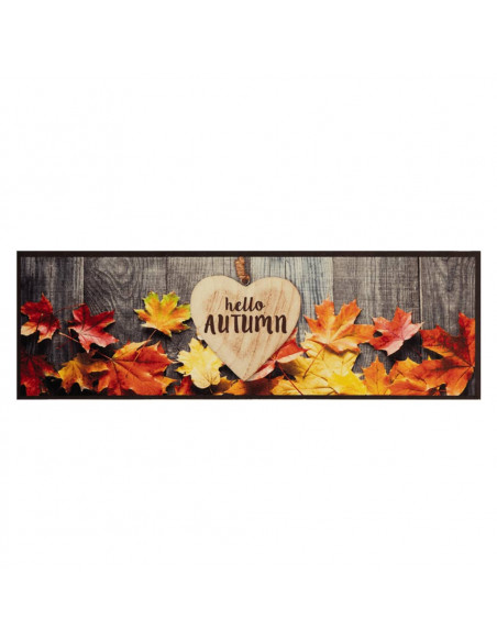 Tappeto da Cucina Lavabile Autunno 60x180 cm in Velluto