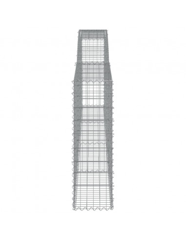 Cesti Gabbioni ad Arco 6 pz 400x30x100/120 cm Ferro Zincato