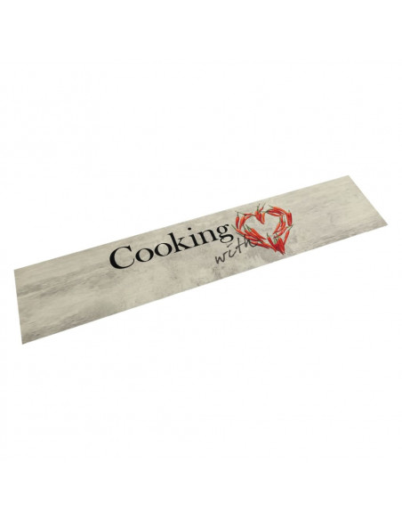 Tappeto da Cucina Lavabile Cucinare 60x300 cm in Velluto