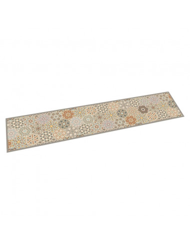 Tappeto da Cucina Lavabile Pastello Esagono 60x300 cm Velluto
