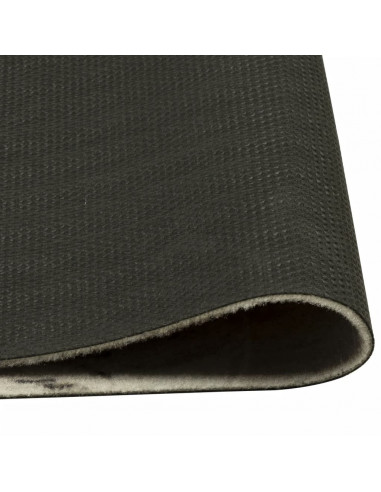 Tappeto da Cucina Lavabile Marrone Caffè 60x180 cm in Velluto