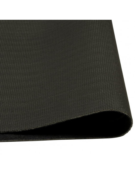 Tappeto da Cucina Lavabile Nero Tazza 45x150 cm in Velluto