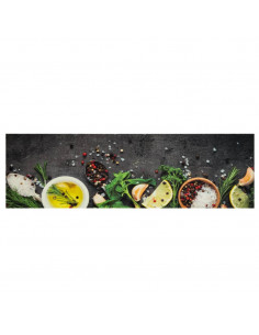 Tappeto da Cucina Lavabile Spezie 45x150 cm Velluto 2
