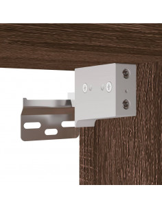 Set Mobili da Bagno 4 pz Rovere Marrone in Legno Multistrato 2